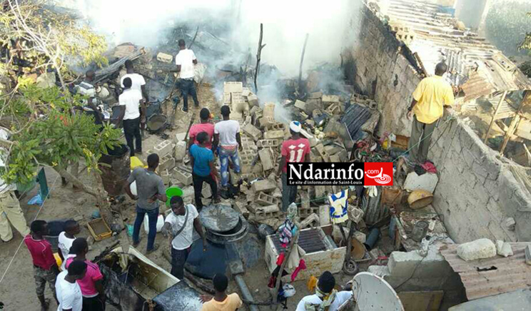 Photo amateur de l'incendie prise par une de nos lectrices