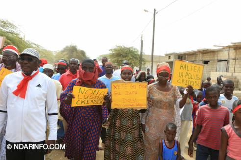 Marche d’indignation des victimes de l’usine chinoise de Mbambara ( vidéo-Photos )