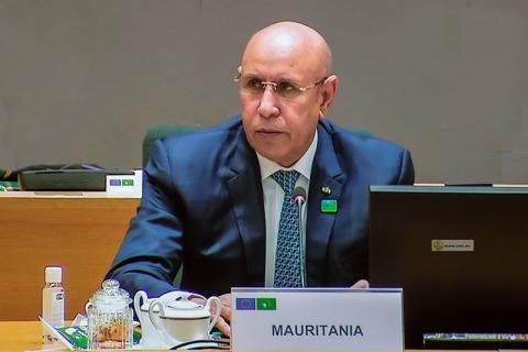 Au Caire : Ghazouani délivre un discours de fermeté à l’endroit d’Israël, lors d’un sommet sur la Palestine