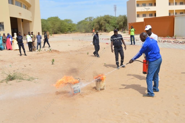 Journée Mondiale de la Protection Civile (JIPC): l'UGB a abrité une séance de formation en secourisme et extinction des incendies.