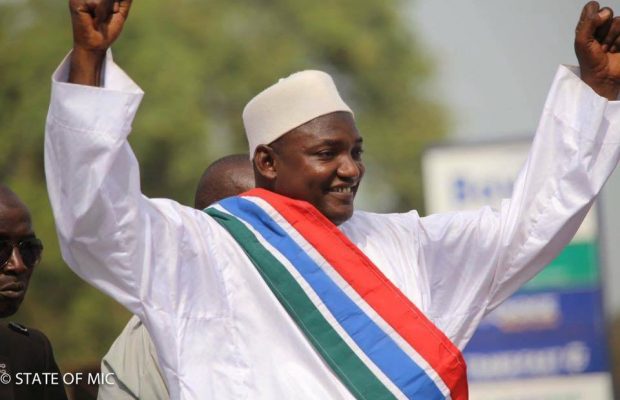 Président élu de la Gambie Adama Barrow à Touba