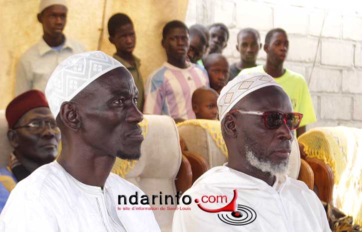 Le professeur Baye Mouhamed Samb, directeur de l'Institut islamique Bachir Samb et son homologue Oustaz Camara