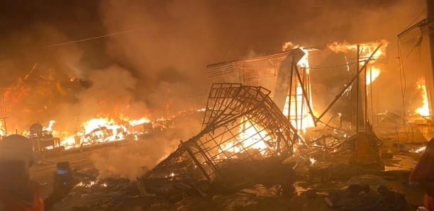 Marché de Ourossogui : Une trentaine de boutiques ravagées par un incendie