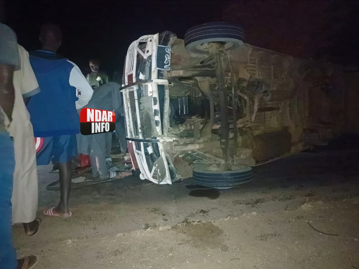 Saint-Louis : Collision entre un minicar et un 4X4 sur la route de Rao