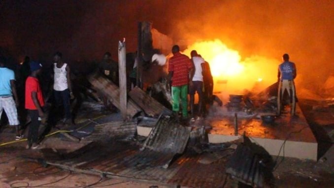 Incendie au marché central de Rosso Béthio : des dégâts matériels considérables