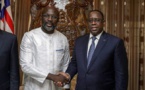 Georges Weah à Dakar, ce mercredi