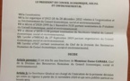 Cese: Idy limoge le DRH et du DAF (documents)