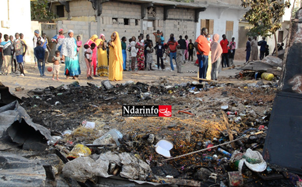 Incendie grave à NDIOLOFÈNE : d’importants biens consumés par les flammes (vidéo)