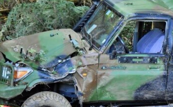 Accident d’un véhicule de l’armée : Un mort et neuf blessés