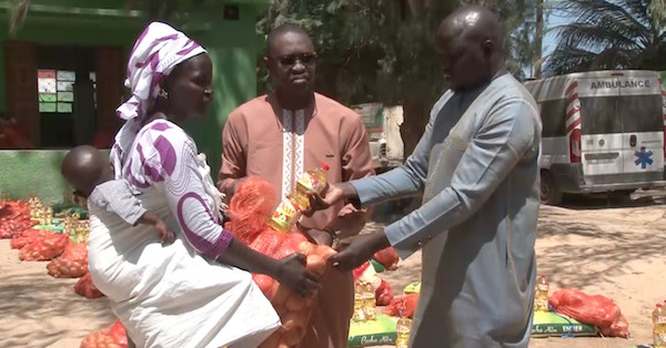 Solidarité : 120 kits alimentaires distribués par l'Amicale du CRD de Saint-Louis (vidéo)