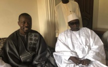 Sonko reçu par Serigne Mbaye Sy Mansour [Photos]