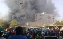 Dakar : Un incendie d’une grande ampleur déclaré au marché Petersen