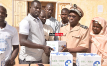 Effort de guerre contre le COVID-19 : Faly SECK, le président de l’ADEV, offre 2000 gels hydroalcooliques à l’arrondissement de NDIAYE (vidéo)