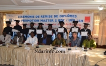 Photos| UGB: Cérémonie de Remise de Diplômes du Master RDC