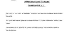 Covid-19 au Sénégal : 43e décès enregisté