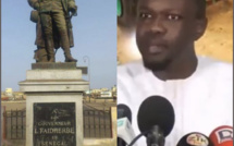 Déboulonnement de la statue de Faidherbe : « Il faut nous défaire de cette colonisation mentale » (Ousmane Sonko)