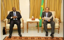 AUDIENCE AVEC LE PRESIDENT MAURITANIEN: le ministre Oumar GUEYE évoque les activités des pêcheurs de Saint-Louis.