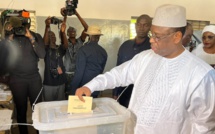 Macky Sall après son vote : « il n’appartient ni à un candidat ni à un camp de proclamer une victoire ou des résultats »