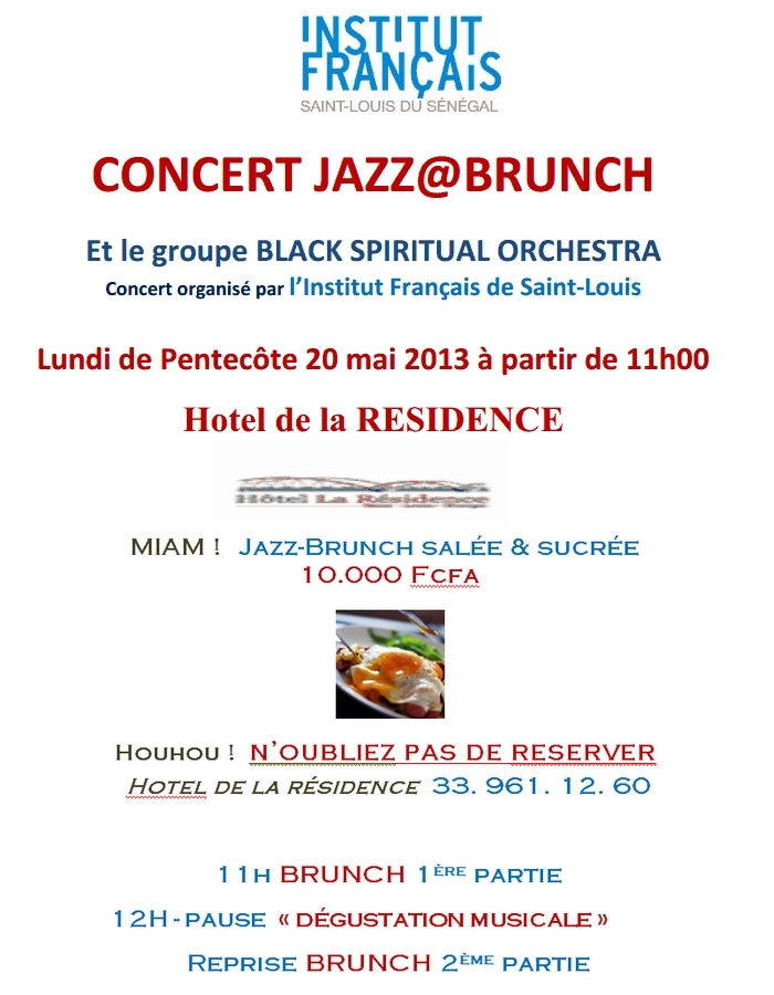 CONCERT JAZZ@BRUNCH Hotel Résidence